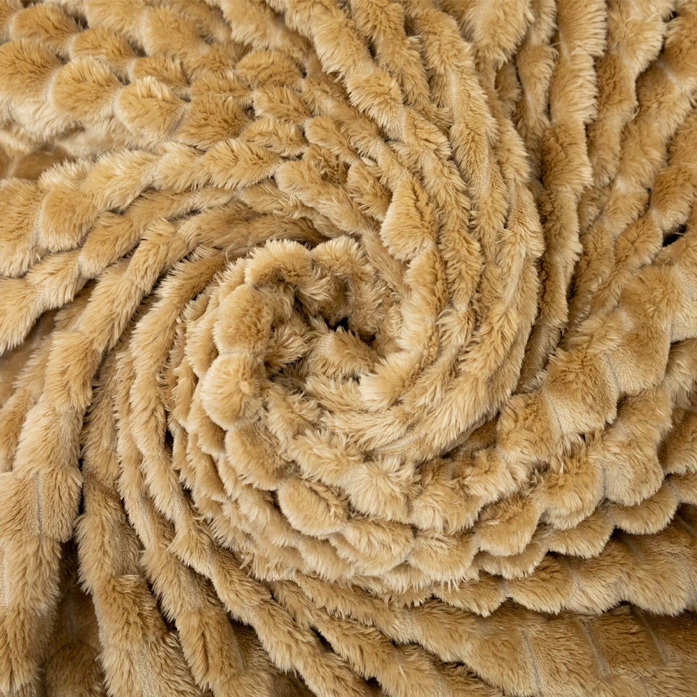Caramel Solid Color (Turtle Shell) Soft Plush 50x60in Blanket