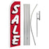 Sale (Red & White) Super Flag & Pole Kit - Flags Importer