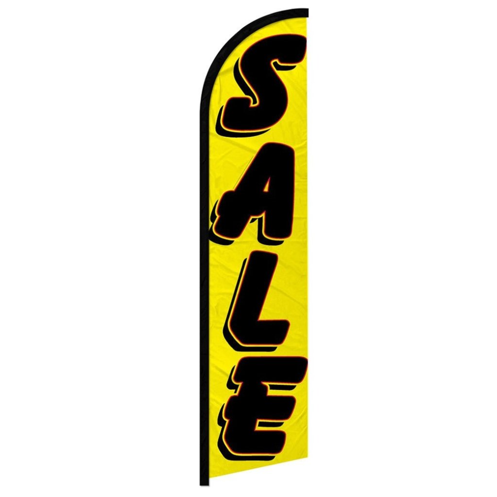 Sale (Yellow) Windless Banner Flag - Flags Importer