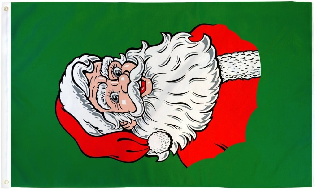 Santa Claus Flag 3x5ft Poly - Flags Importer