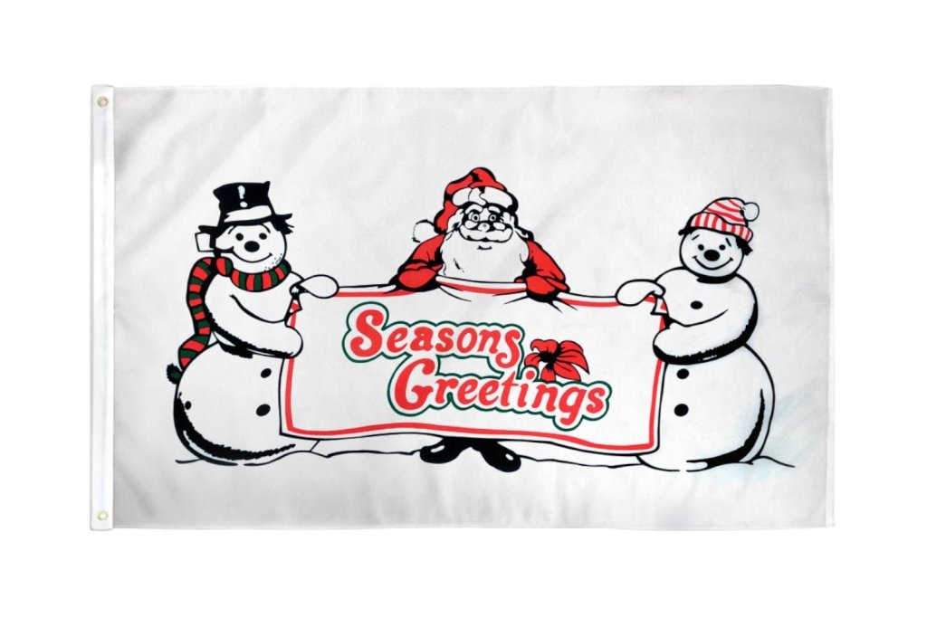 Season's Greetings Flag 3x5ft Poly - Flags Importer