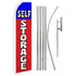 Self Storage (Red & Blue) Super Flag & Pole Kit - Flags Importer