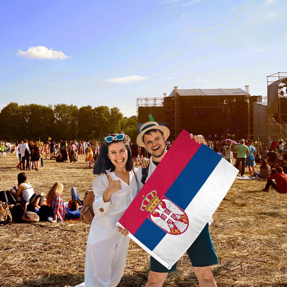 Serbia Flag 2x3ft Poly - Flags Importer