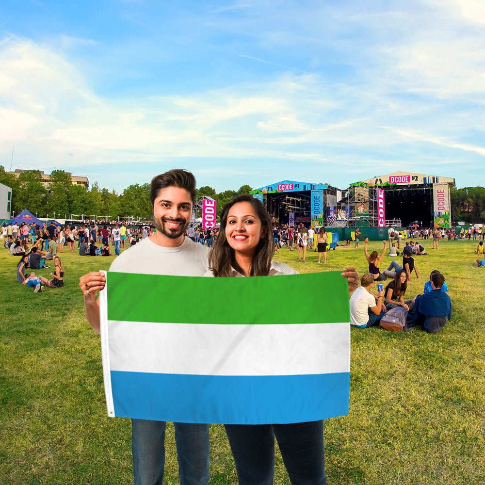 Sierra Leone Flag 2x3ft Poly - Flags Importer