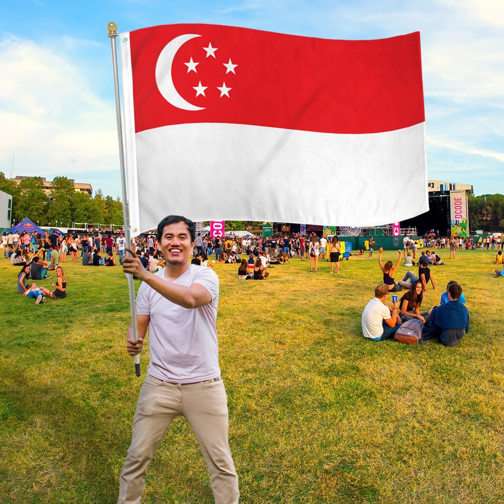 Singapore Flag 3x5ft Poly - Flags Importer