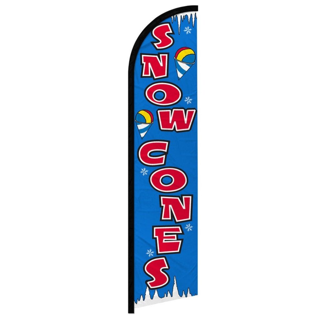 Snow Cones Windless Banner Flag - Flags Importer