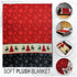 Snowflake (Red) Soft Plush 50x60in Blanket - Flags Importer