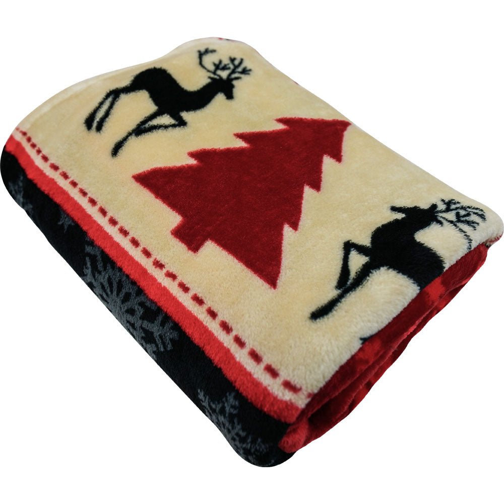 Snowflake (Red) Soft Plush 50x60in Blanket - Flags Importer