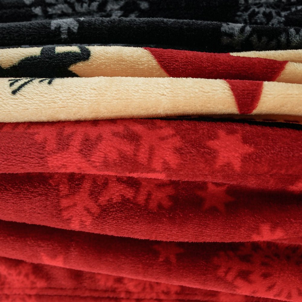 Snowflake (Red) Soft Plush 50x60in Blanket - Flags Importer