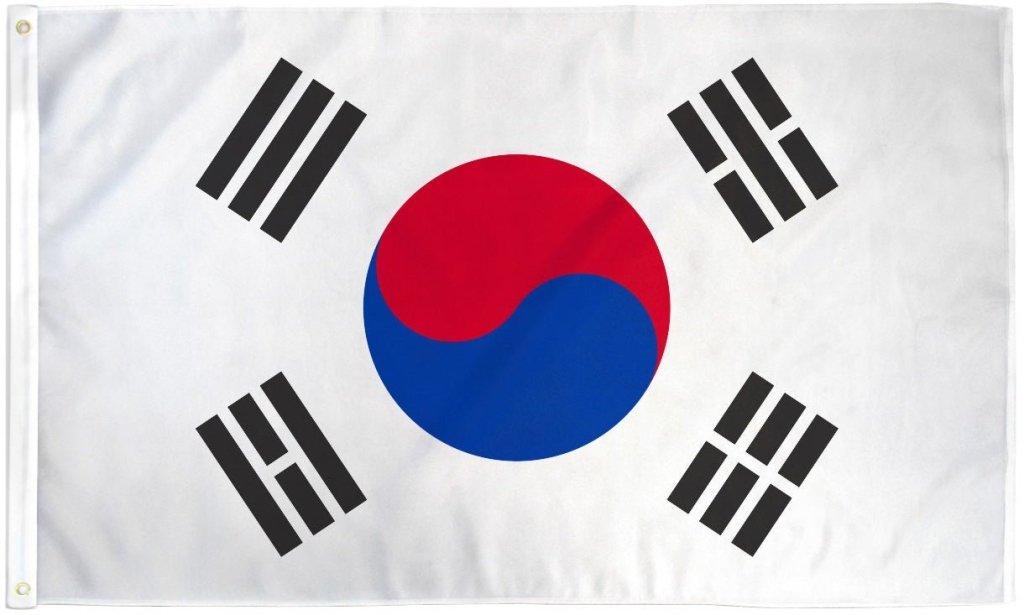 South Korea Flag 2x3ft Poly - Flags Importer