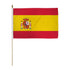 Spain 12x18in Stick Flag - Flags Importer