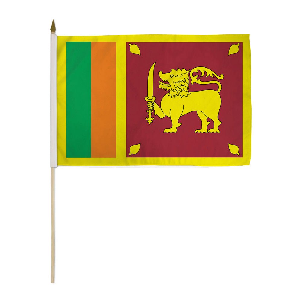 Sri Lanka 12x18in Stick Flag - Flags Importer