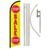 Stop Sale Stop (Red & Yellow) Windless Banner Flag & Pole Kit - Flags Importer