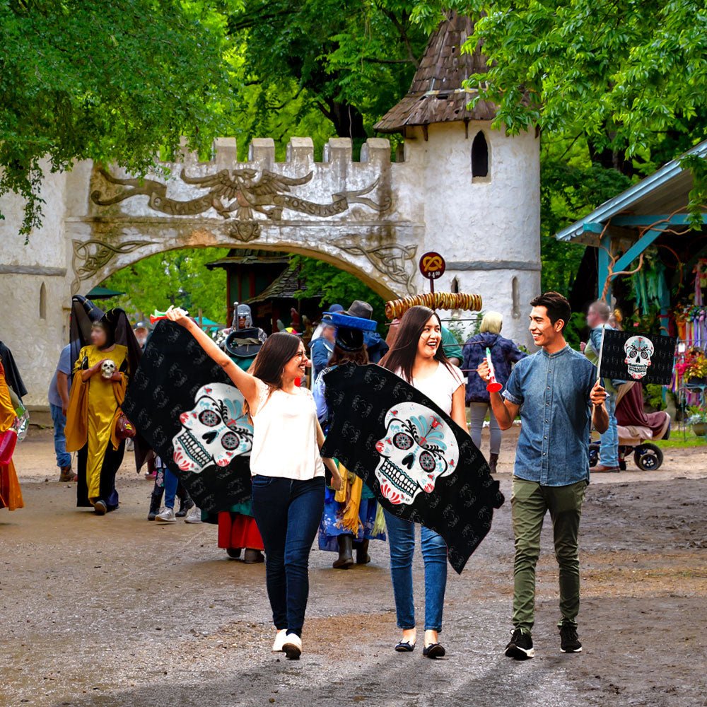 Sugar Skull Flag 3x5ft Poly - Flags Importer