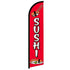 Sushi (Solid Red) Windless Banner Flag - Flags Importer
