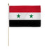 Syria 12x18in Stick Flag - Flags Importer