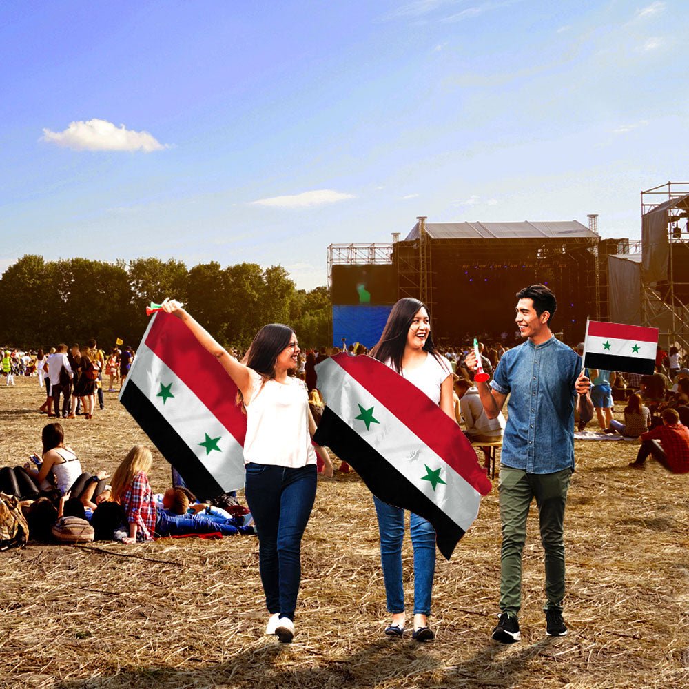 Syria Flag 3x5ft Poly - Flags Importer