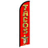 Tacos (Red) Windless Banner Flag - Flags Importer