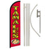 Tamales Windless Banner Flag & Pole Kit - Flags Importer