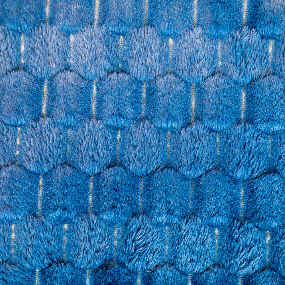 Blue Solid Color (Turtle Shell) Soft Plush 50x60in Blanket