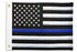Thin Blue Line USA 12x18in Grommeted Embroidered Flag - Flags Importer