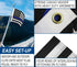 Thin Blue Line USA 12x18in Grommeted Embroidered Flag - Flags Importer