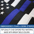 Thin Blue Line USA Embroidered Flag 4x6ft - Flags Importer