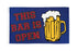 This Bar is Open Flag 3x5ft Poly - Flags Importer
