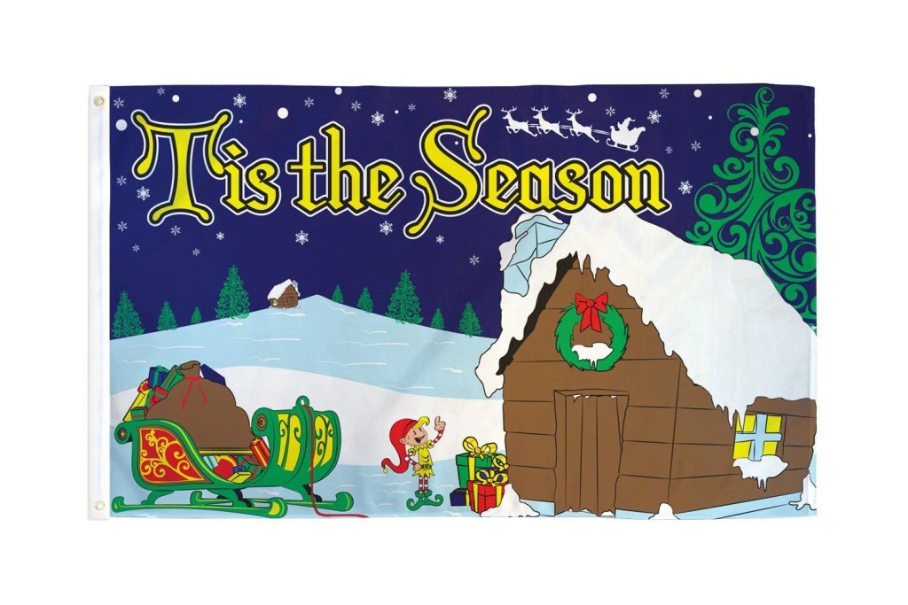 Tis the Season Flag 3x5ft Poly - Flags Importer