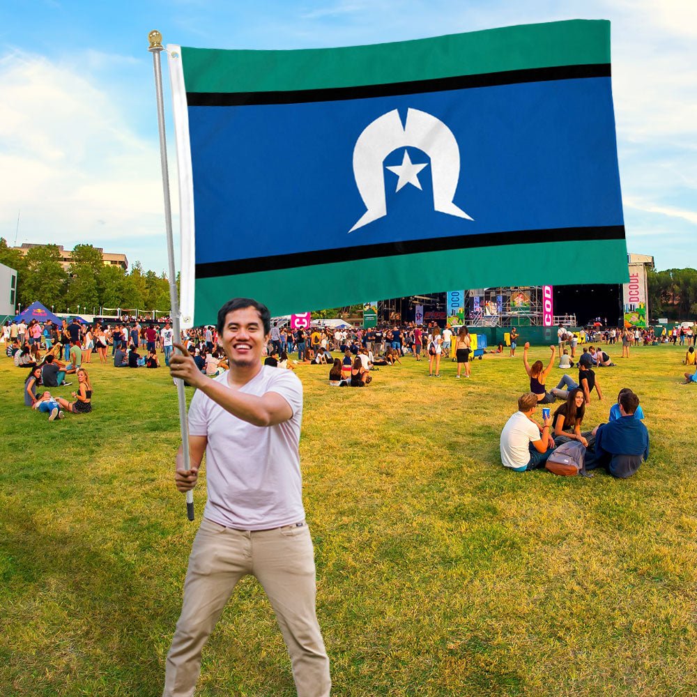 Torres Strait Islander Flag 3x5ft Poly - Flags Importer