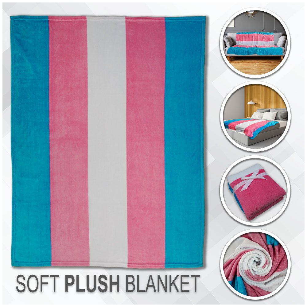 Transgender Soft Plush 50x60in Blanket - Flags Importer