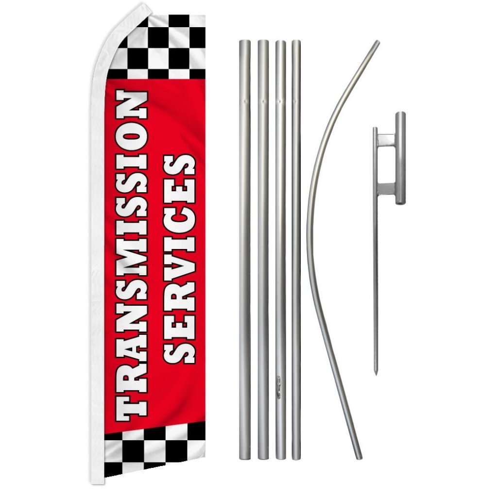 Transmission Services Super Flag & Pole Kit - Flags Importer