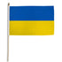 Ukraine 12x18in Stick Flag - Flags Importer