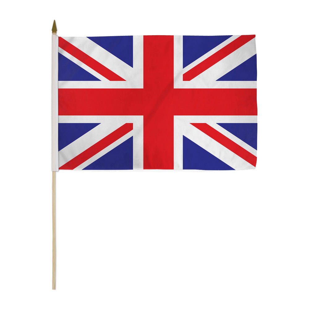 United Kingdom 12x18in Stick Flag - Flags Importer