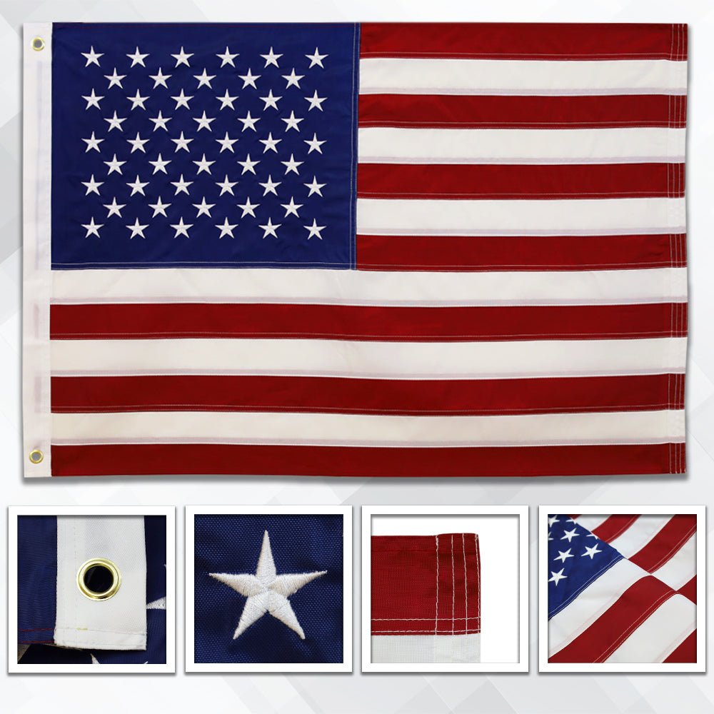USA Embroidered Flag 2x3ft - Flags Importer