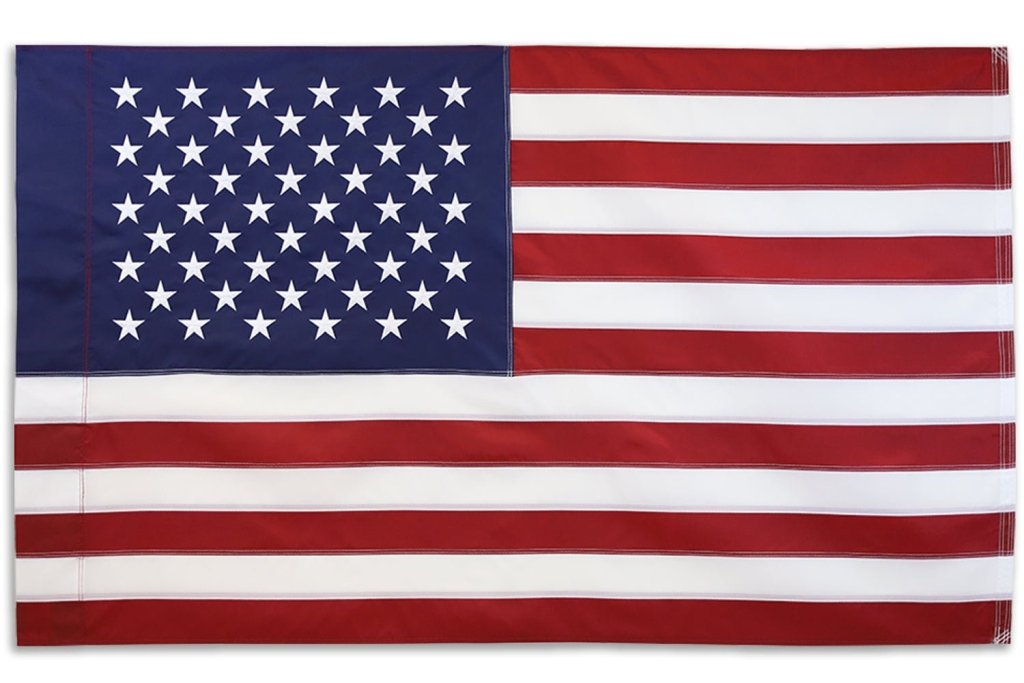 USA Embroidered Flag (Sleeved) 3x5ft - Flags Importer