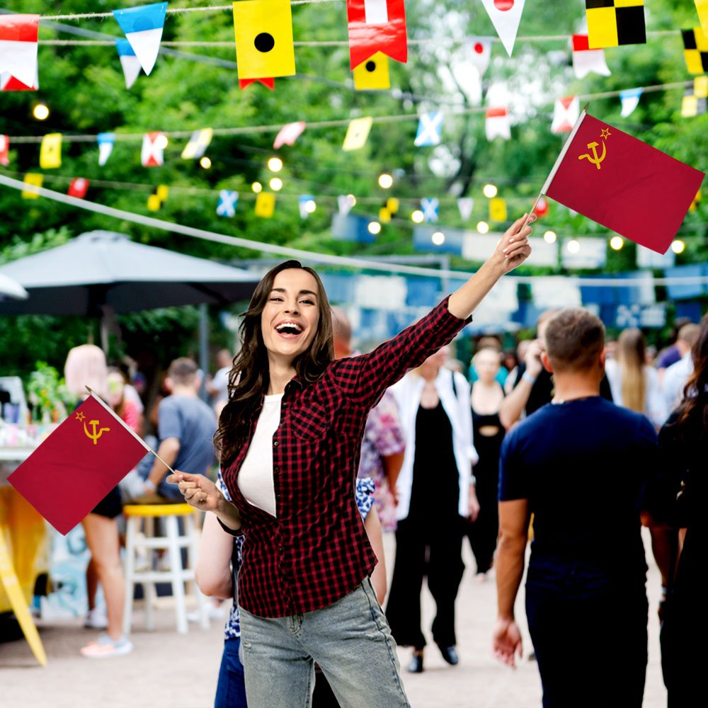 USSR (Russia) 12x18in Stick Flag - Flags Importer