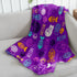 Kitty Paws (Purple) Soft Plush 50x60in Blanket
