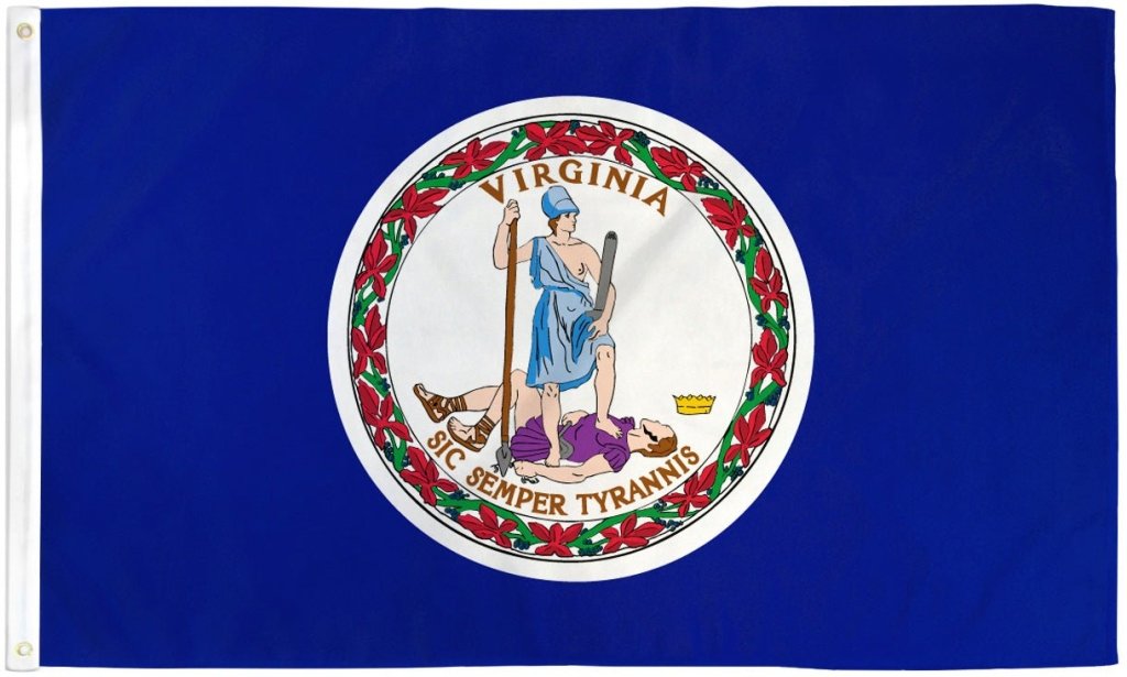 Virginia Flag 3x5ft Poly - Flags Importer