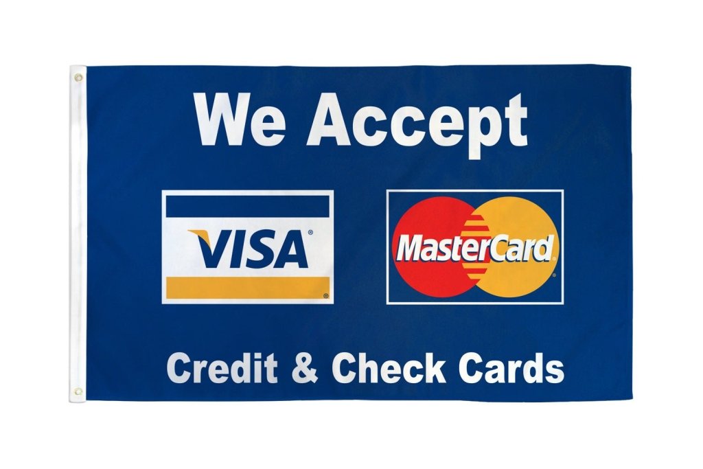 Visa Mastercard Flag 3x5ft Poly - Flags Importer