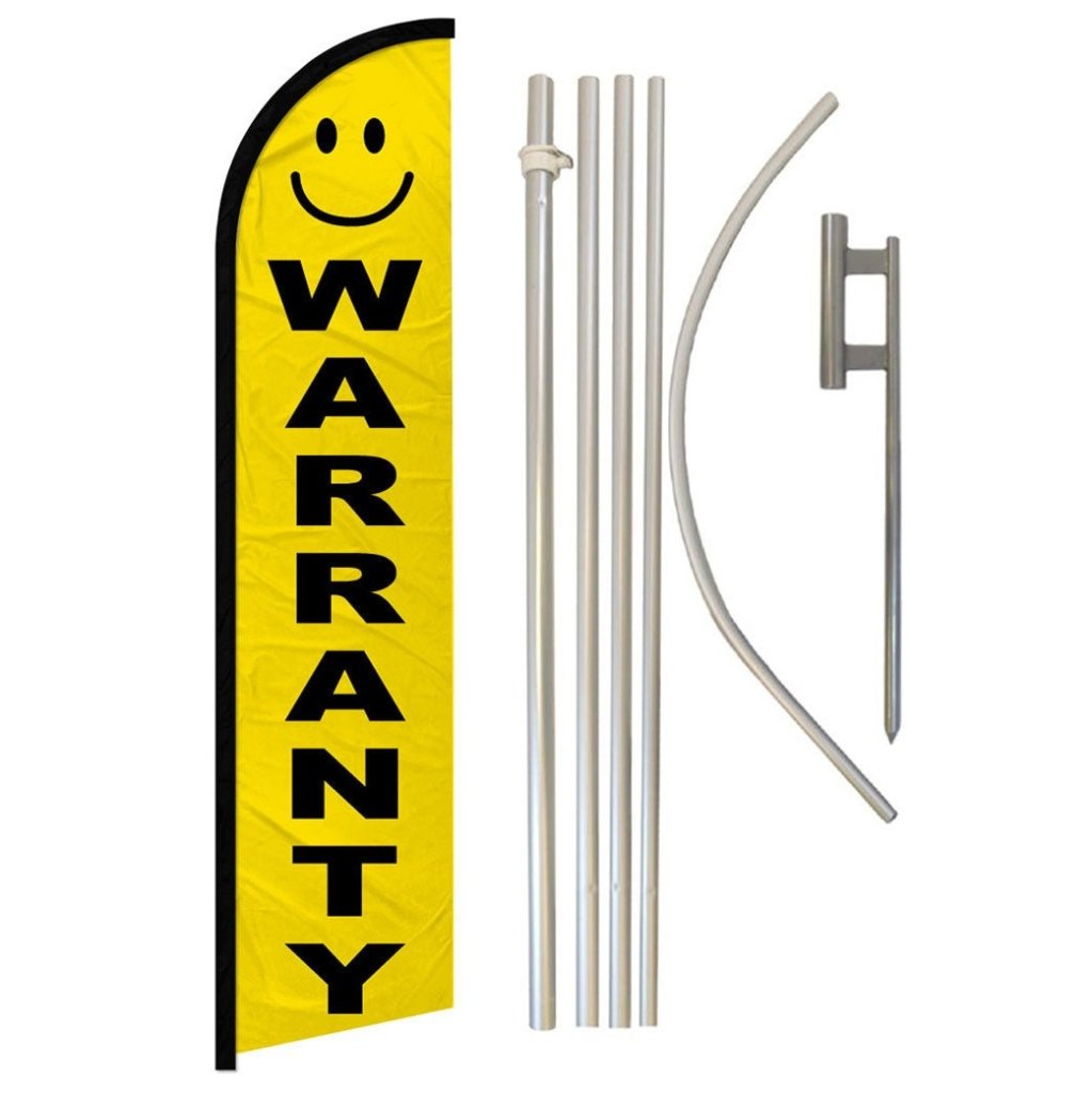 Warranty Windless Banner Flag & Pole Kit - Flags Importer