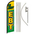 We Accept EBT Windless Banner Flag & Pole Kit - Flags Importer