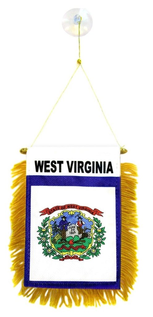 West Virginia Mini Banner - Flags Importer