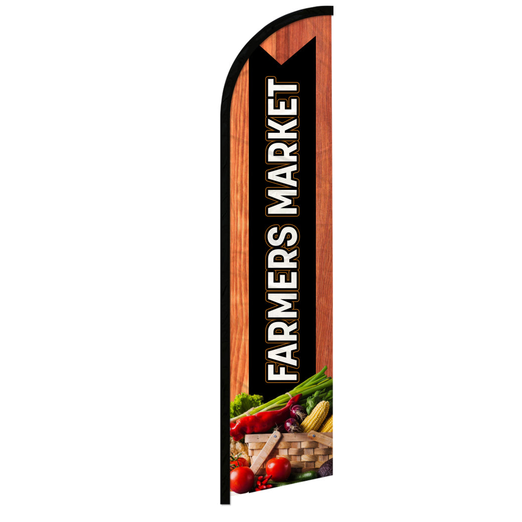 Farmer's Market (Fresh) Windless Banner Flag