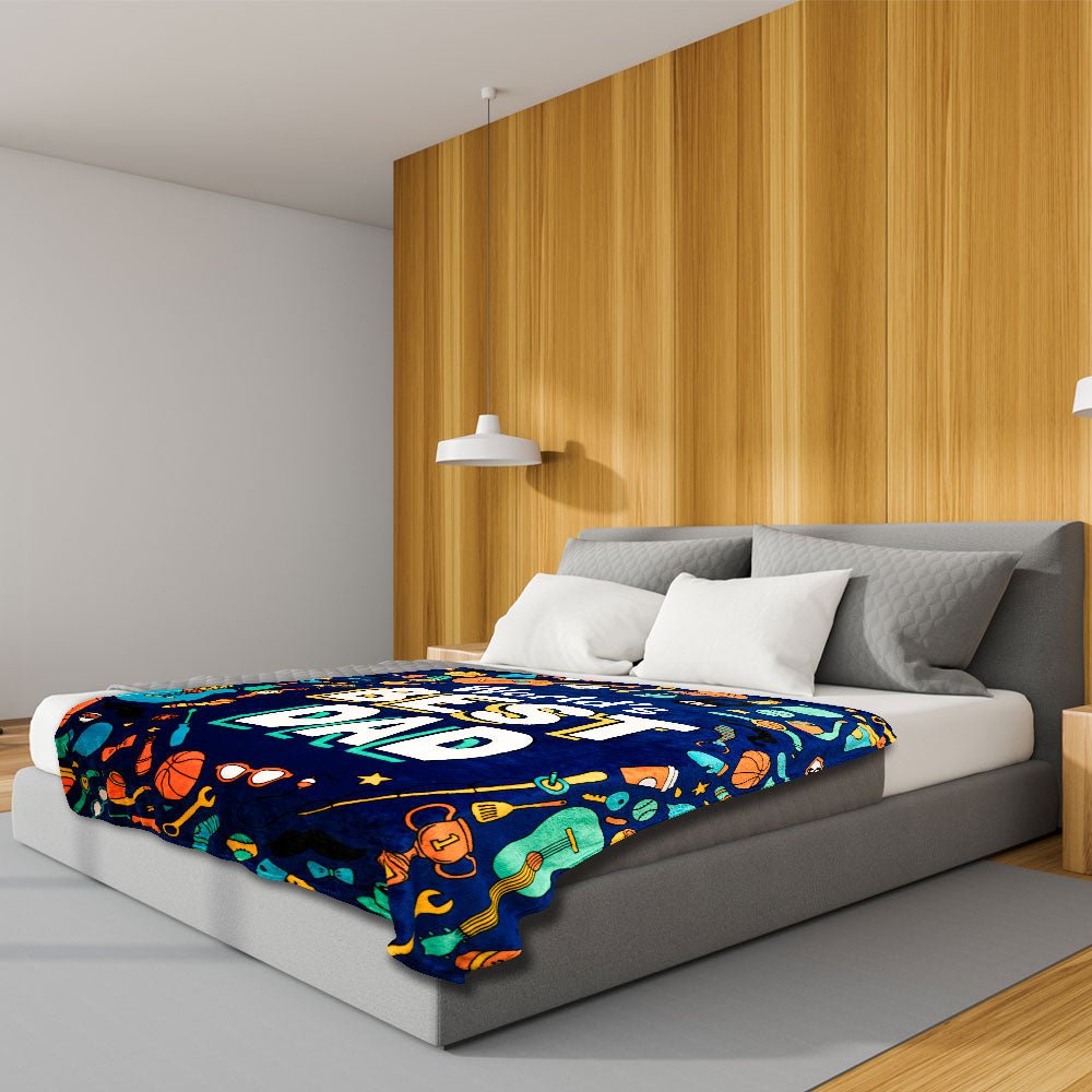 World's Best Dad Soft Plush 50x60in Blanket - Flags Importer