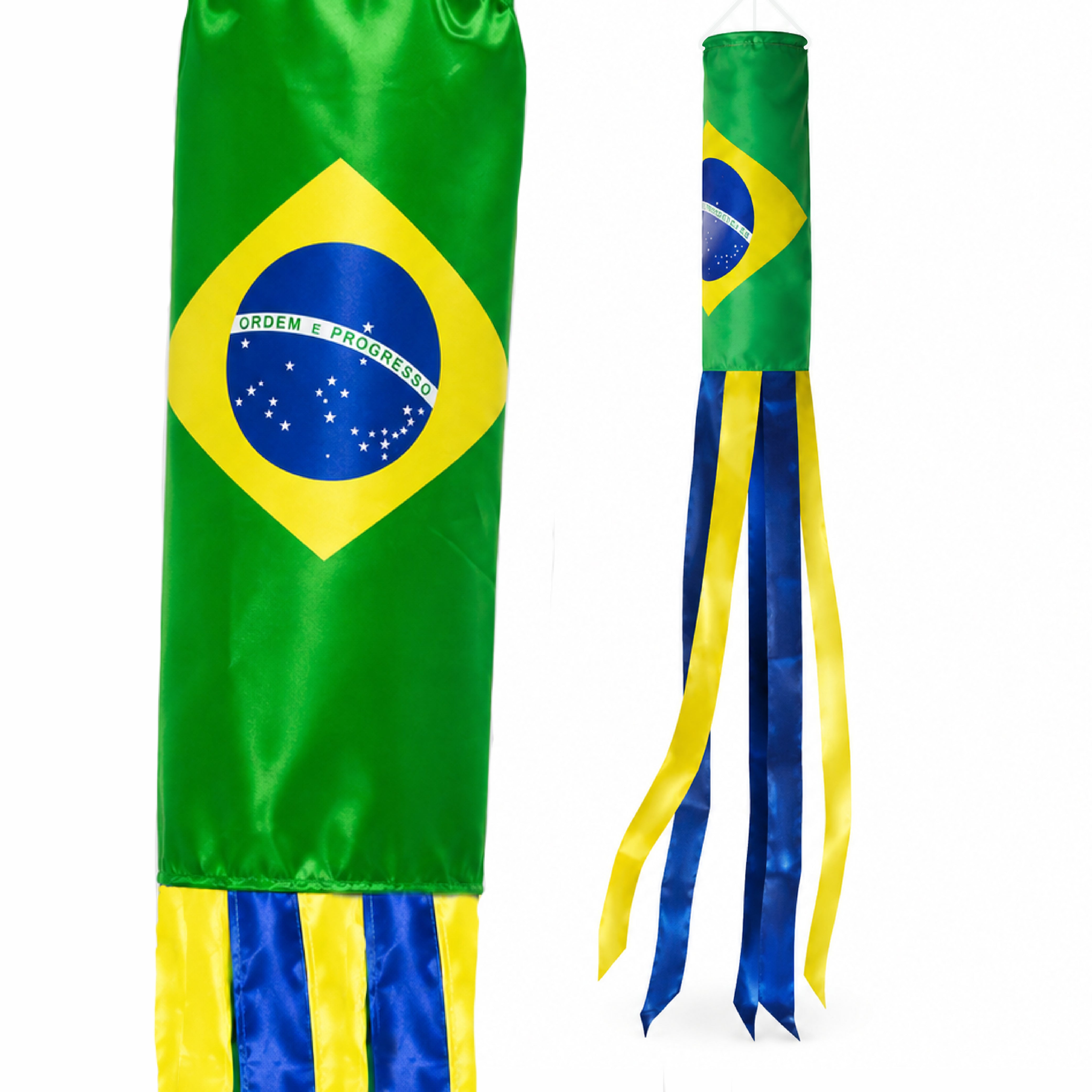 Brazil Super Shiny Poly 5ft Windsock
