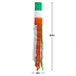 Ireland Super Shiny Poly 5ft Windsock