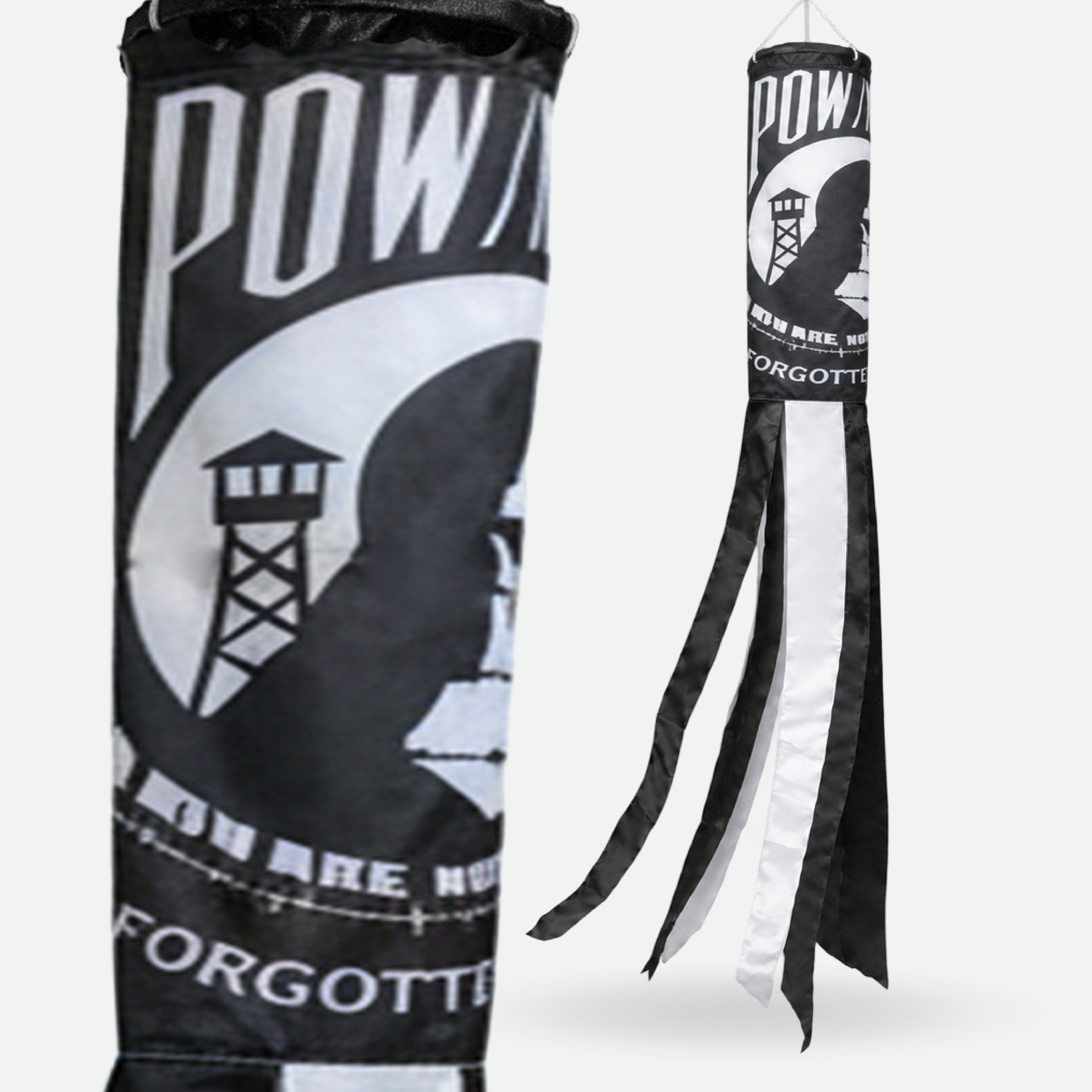 POW-MIA (Standard) Super Shiny Poly 5ft Windsock