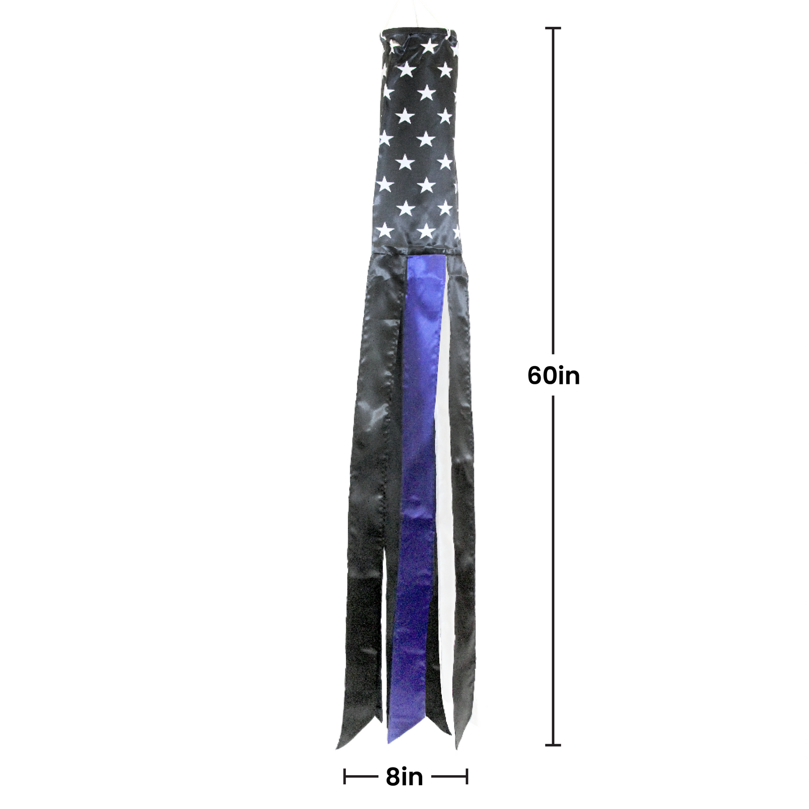 Thin Blue Line USA Super Shiny Poly 5ft Windsock