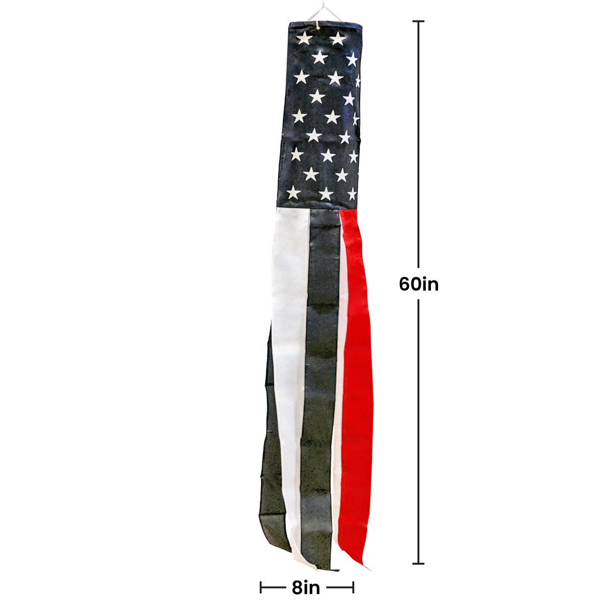 Thin Red Line USA Super Shiny Poly 5ft Windsock